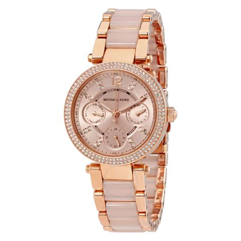 michael kors watch mk6110|michael kors parker rose dial.